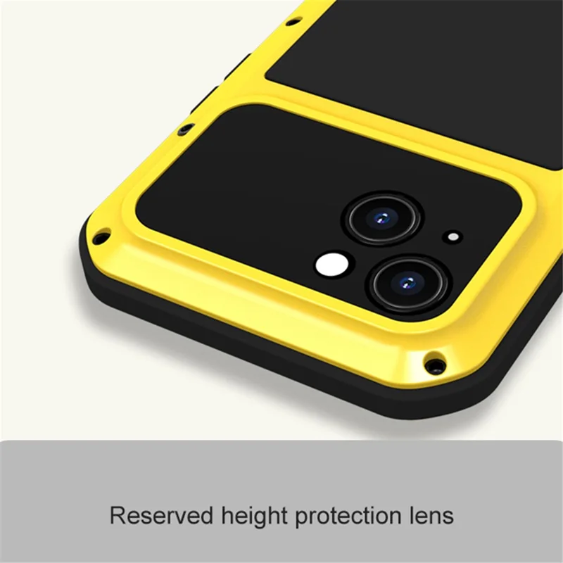 LOVE MEI For iPhone 15 Case with Tempered Glass Screen Protector Phone Cover - Green