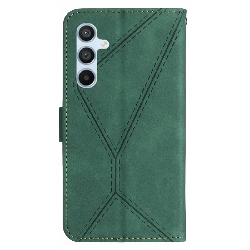 HT05 Für Samsung Galaxy S24+ Case Skin-touch Wallet Ledertelefon-Cover - Grün