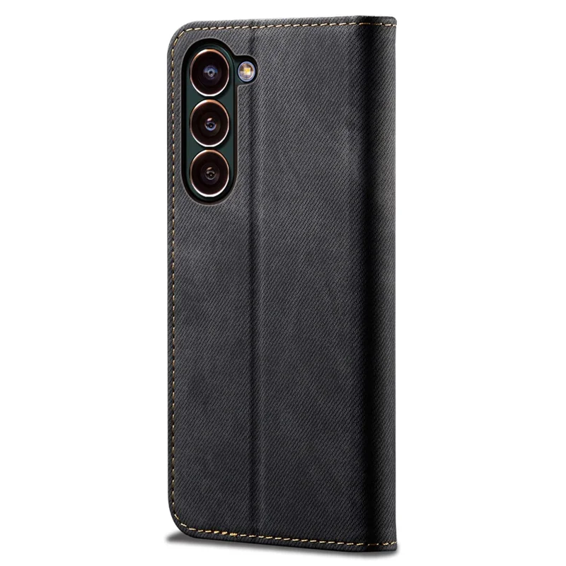 For Samsung Galaxy S24 Case Slim-Fit Phone Shell Wallet PU Leather Cell Phone Cover - Black