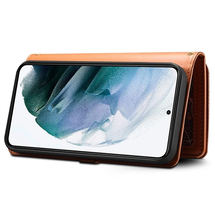 ESEBLE For Samsung Galaxy S24+ Case RFID Blocking Wallet Cellphone Leather Cover - Brown