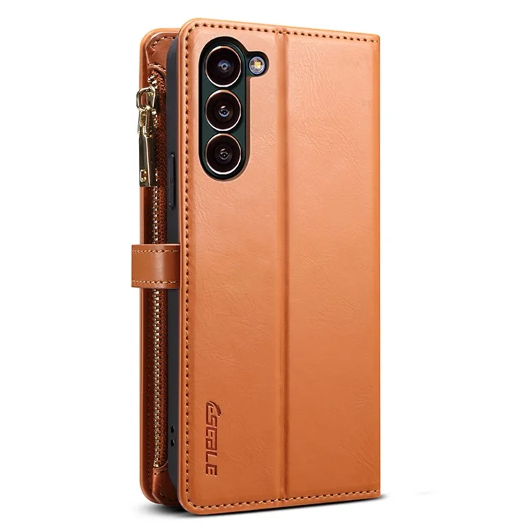 ESEBLE For Samsung Galaxy S24+ Case RFID Blocking Wallet Cellphone Leather Cover - Brown