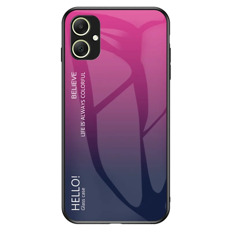 Чехол для Samsung Galaxy A05 4G, ударопрочный, с закаленным стеклом + ПК + ТПУ, градиентная телефонная крышка - градиент розовый