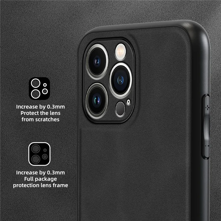 ANNYOJO Funda para iPhone 15 Pro Max Anti-caída Cuero PU+PC+TPU - Café
