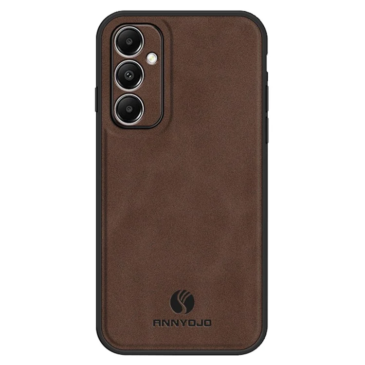 ANNYOJO Para Samsung Galaxy A05s 4G Funda Carcasa Piel PU + PC + TPU Protectora Antigotas - Café