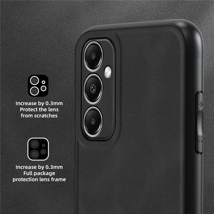 ANNYOJO Para Samsung Galaxy A05s 4G Funda Carcasa Piel PU + PC + TPU Protectora Antigotas - Café