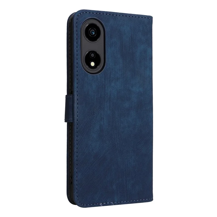 Чехол для телефона For Honor X5 Plus / Play 40C 5G в виде книжки с блокировкой RFID и ремешком - синий
