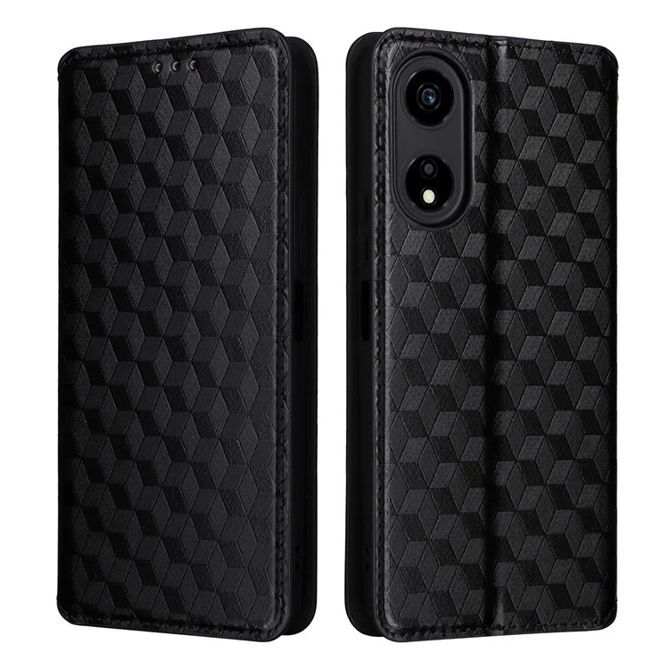 Funda para For Honor X5 Plus / Play 40C 5G - Cubierta de piel sintética con soporte - Negro