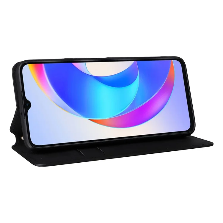 Funda para For Honor X5 Plus / Play 40C 5G - Cubierta de piel sintética con soporte - Negro