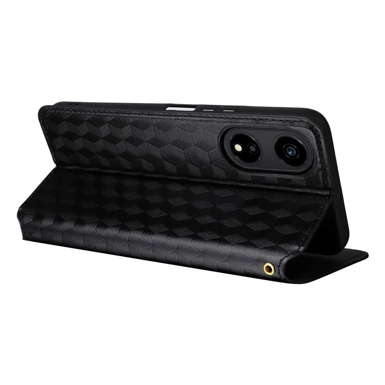 Funda para For Honor X5 Plus / Play 40C 5G - Cubierta de piel sintética con soporte - Negro