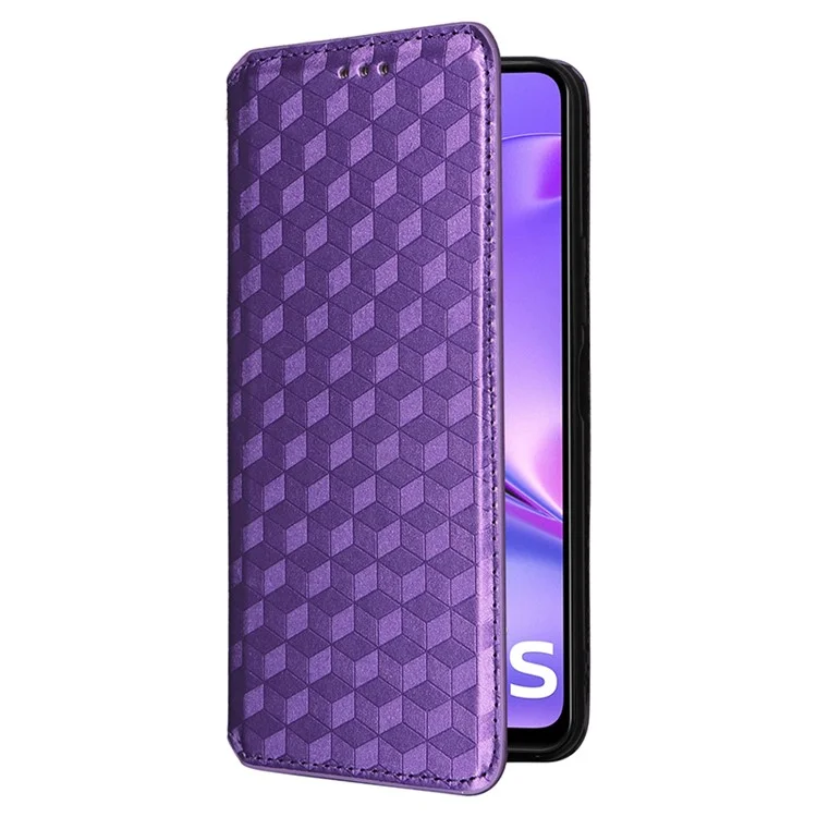 For vivo Y17s 4G / Y28 5G / Y33t (2023) V2317A Case Drop Resistant PU Leather Stand Cover - Purple