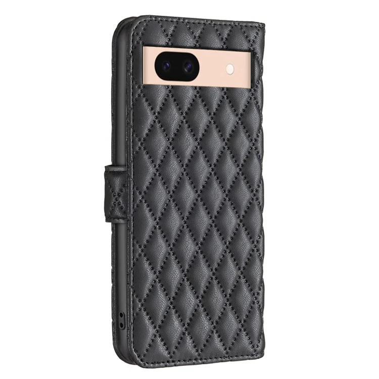 BINFEN COLOR BF Style-14 For Google Pixel 8a Case Wallet Stand Leather Cover - Black
