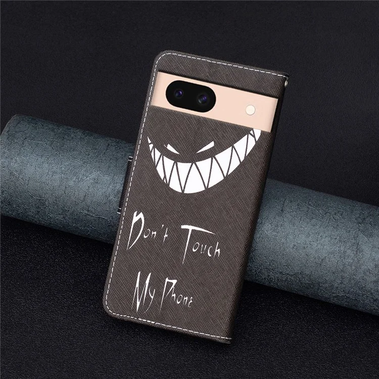 Für Google Pixel 8a Case Pattern Printing Wallet Leather Phone Cover - Fass mein Telefon nicht an