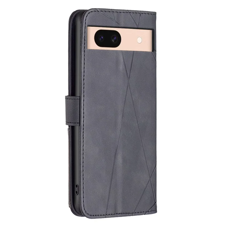 BINFEN COLOR BF05 Per Google Pixel 8a Case Phone Wallet Cover Guscio in Pelle PU - Nero