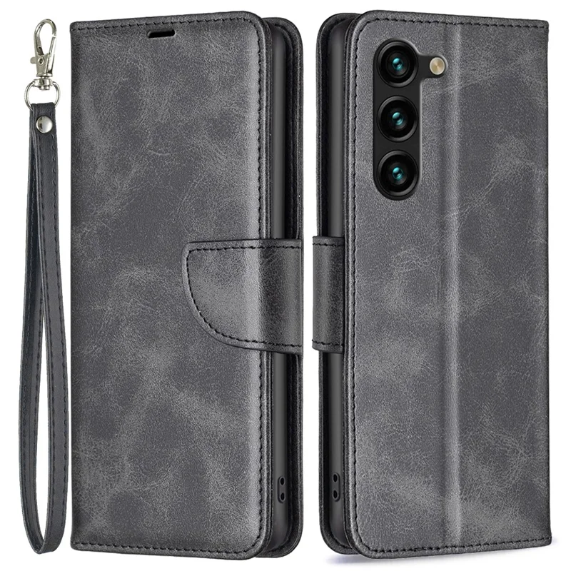 Para Samsung Galaxy S25+ / S24+ Capa de Telefone Celular Capa de Couro PU com Suporte de Visualização - Preto