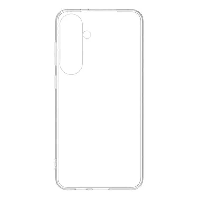 Para Samsung Galaxy S24 Case Flexible TPU Clear Anti-Scratch Phone Cover (Big Rear Lens Hole)