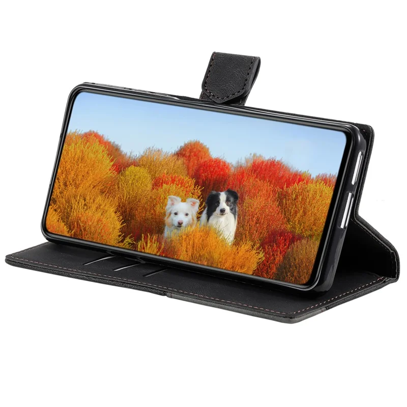 Capa TTUDRCH Style 004 para Samsung Galaxy S24+ Carteira com Bloqueio RFID de Couro - Preta