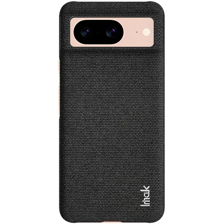 IMAK Ruiyi Series for Google Pixel 8 Case Cloth Texture Bump Proof PU Leather + PC Cell Phone Cover - Black