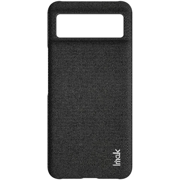 IMAK Ruiyi Series for Google Pixel 8 Case Cloth Texture Bump Proof PU Leather + PC Cell Phone Cover - Black