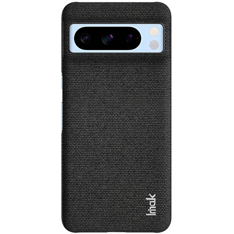 IMAK Ruiyi Series per Google Pixel 8 Pro Case Anti-scratch Cloth Texture PU Leather+PC Phone Cover - Nero