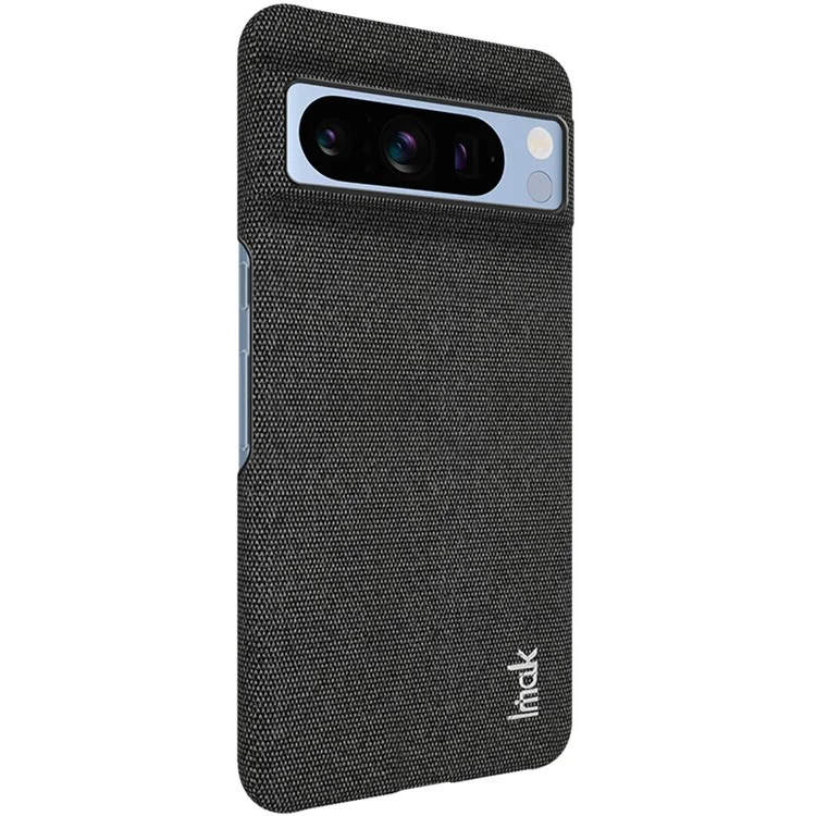 IMAK Ruiyi Series per Google Pixel 8 Pro Case Anti-scratch Cloth Texture PU Leather+PC Phone Cover - Nero