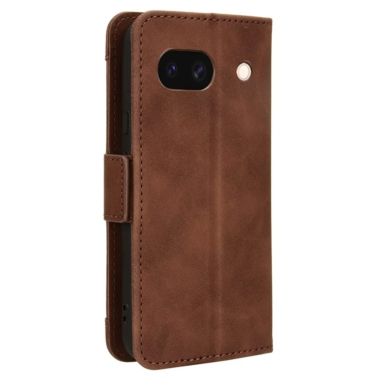 Для Google Pixel 8a Slim-Fit Cover Leather Phone Case Wallet Stand Shell - Brown