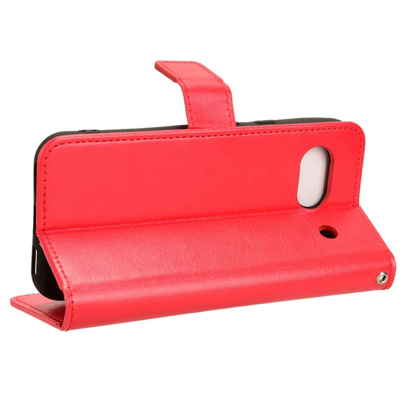 For Google Pixel 8a Leather Case Stand Wallet Leather Phone Cover - Red