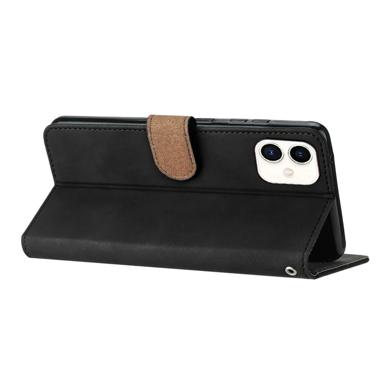 Для Samsung Galaxy A05 4G Case Imprinted Butterfly PU Leather Wallet Stand Phone Cover - Black