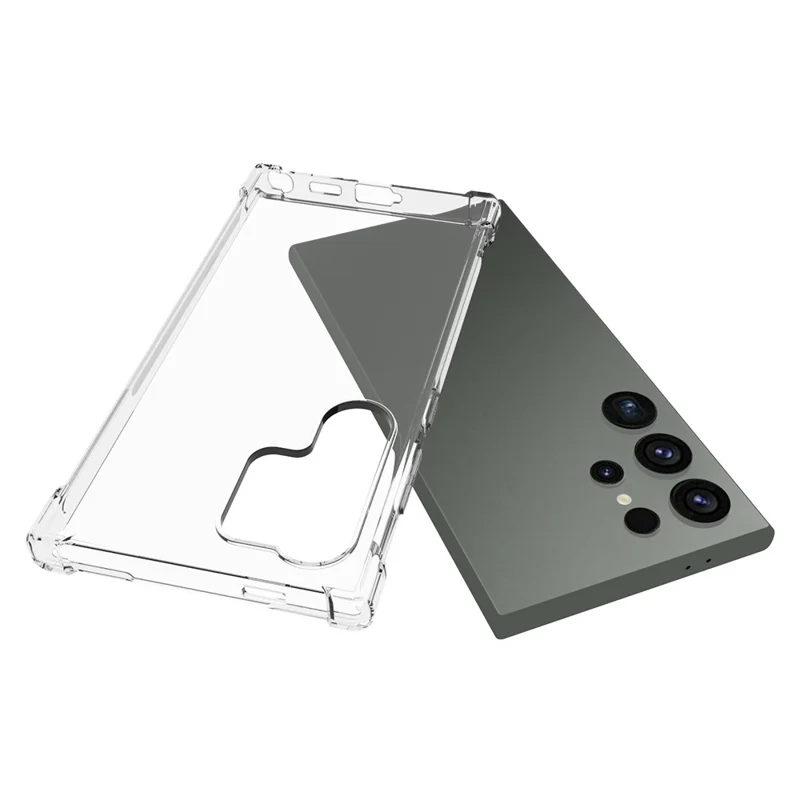 Für Samsung Galaxy S24 Ultra-hülle Flexible TPU Anti-scratch HD Transparent Telefonabdeckung