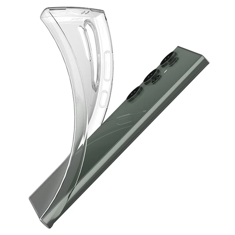 Para Samsung Galaxy S24 Ultra Case Marca d'água Grátis Capa de Telefone Shell TPU Transparente Brilhante Capa de Telefone