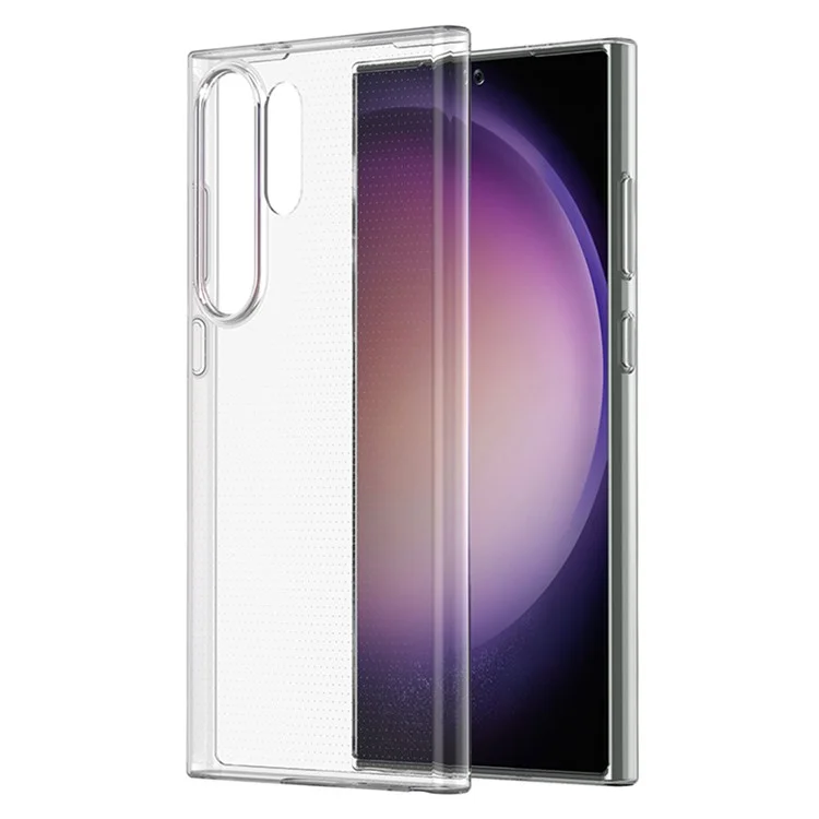 Para Samsung Galaxy S24 Ultra Case Marca d'água Grátis Capa de Telefone Shell TPU Transparente Brilhante Capa de Telefone