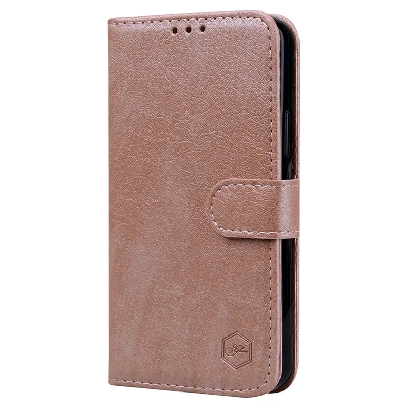 For Honor 90 TPU + PU Leather Wallet Phone Case Solid Color Cover Cell Phone Stand Shell - Champagne