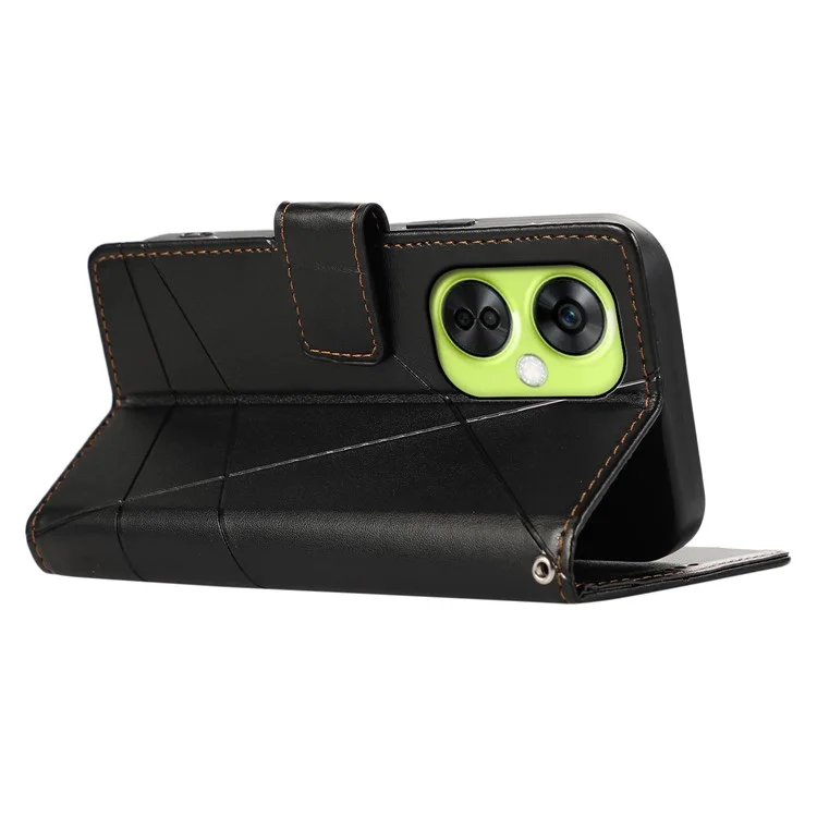 DF-06 For OnePlus Nord CE 3 Lite 5G / N30 5G Case Anti-drop PU Leather Wallet Phone Cover - Black