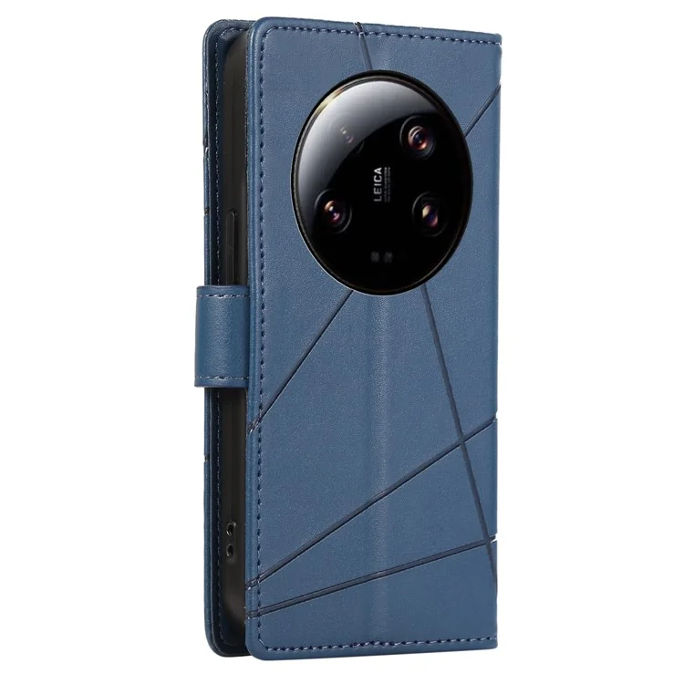 DF-06 Custodia per Xiaomi 13 Ultra Impregnata Custodia in Pelle Completa - Blu