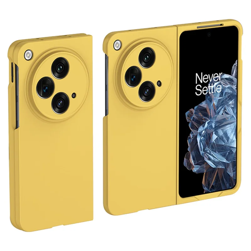 For Oppo Find N3 5G Case Hard PC Skin-touch Protective Phone Cover - Yellow