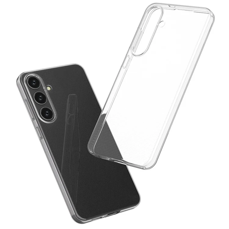 Para Samsung Galaxy S24+ Caixa de TPU Sem Marca D'água TPU Tampa Transparente de Telefone