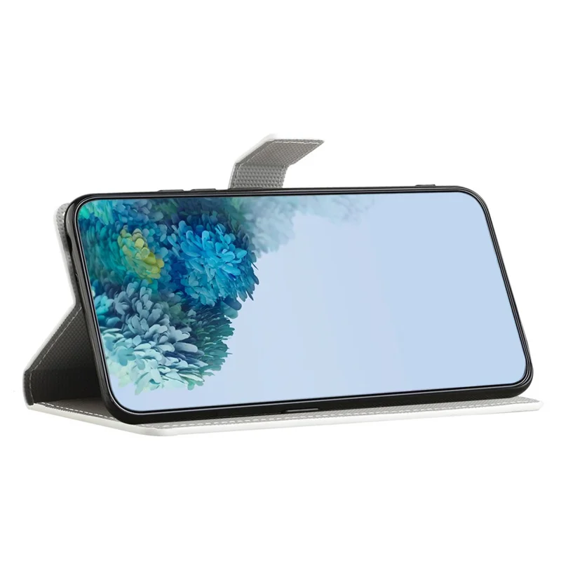 Cover in Pelle per Samsung Galaxy S25+ / S24+, Custodia Portafoglio con Stampa a Motivo - Puntini / Gufo