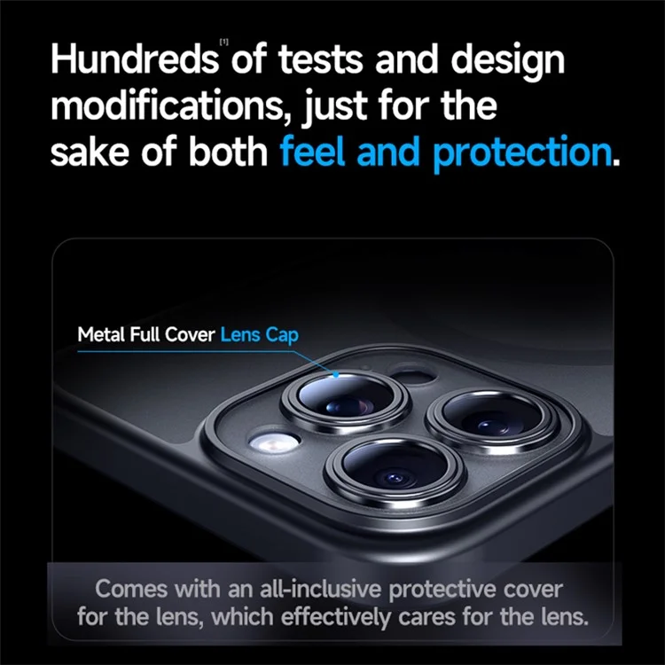 SULADA For iPhone 15 Pro Max Case Compatible with MagSafe Anti-fall Phone Cover - Titanium Blue