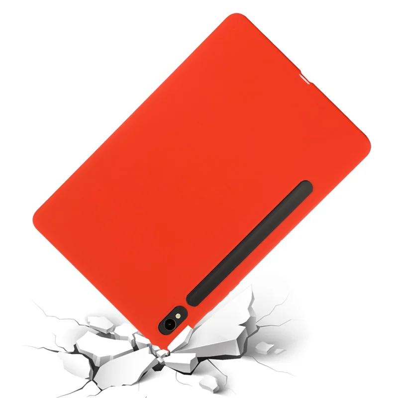Funda para Samsung Galaxy Tab S9 FE Revestimiento de Microfibra Silicona Líquida Cubierta - Rojo