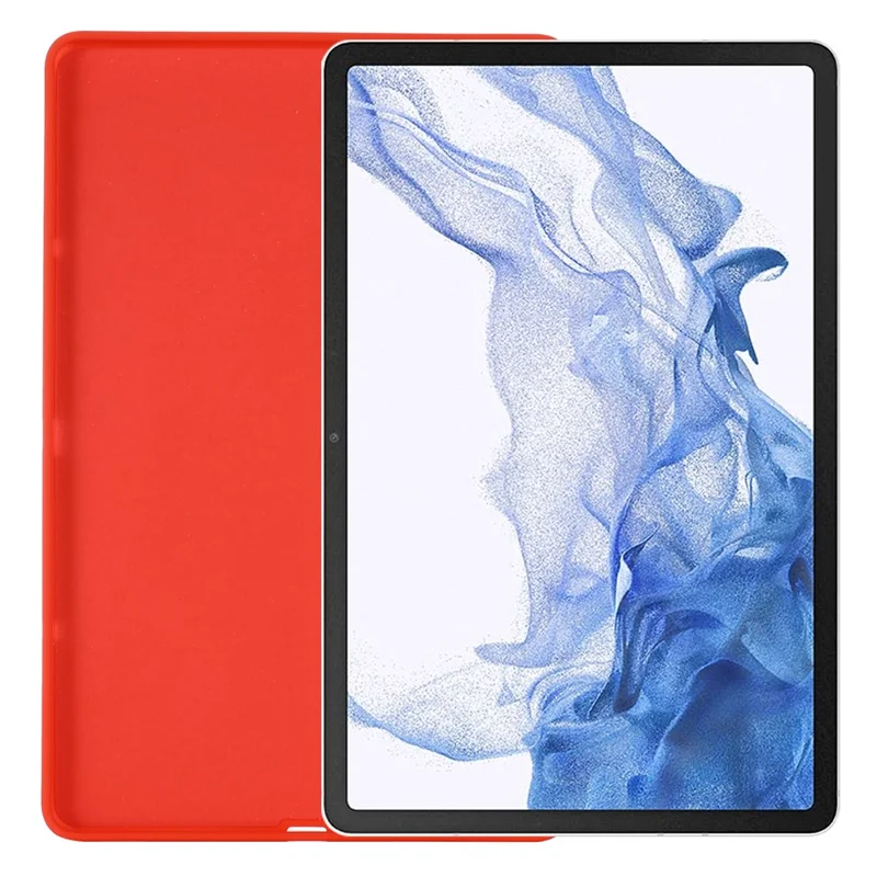 Funda para Samsung Galaxy Tab S9 FE Revestimiento de Microfibra Silicona Líquida Cubierta - Rojo