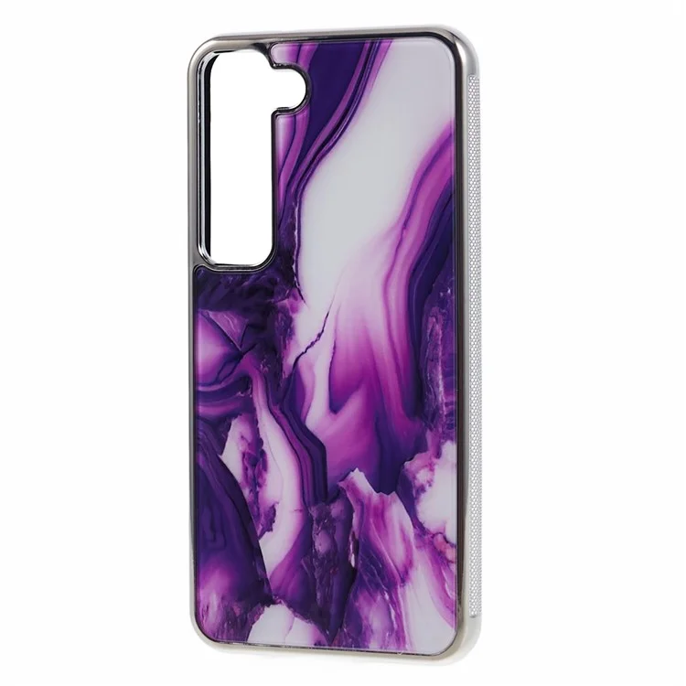 Per Samsung Galaxy S22+ 5G Cover Marble Pattern Cell Phone PC+TPU Back Case - Style B