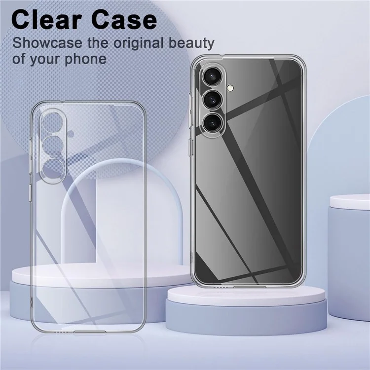 Für Samsung Galaxy S23 FE Klar Case Anti-Fingerabdruck TPU Handy Rückseite