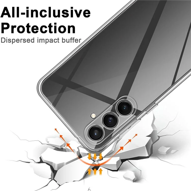 Für Samsung Galaxy S23 FE Klar Case Anti-Fingerabdruck TPU Handy Rückseite