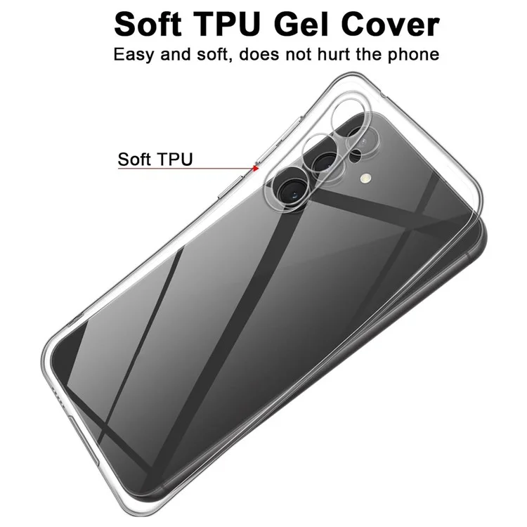 Für Samsung Galaxy S23 FE Klar Case Anti-Fingerabdruck TPU Handy Rückseite