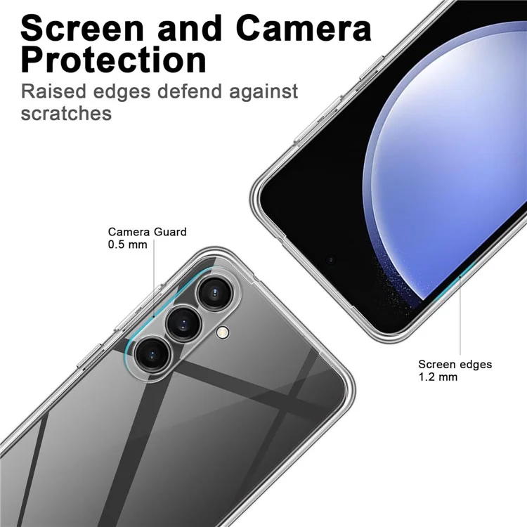 Für Samsung Galaxy S23 FE Klar Case Anti-Fingerabdruck TPU Handy Rückseite