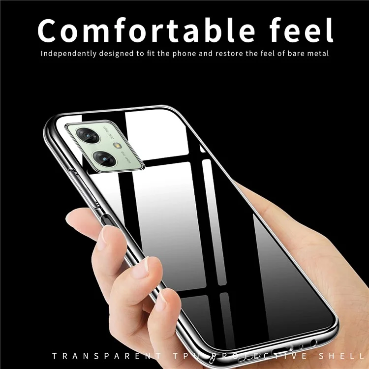 MOFI For Motorola Moto G54 5G Transparent TPU Phone Case Dustproof Shell Cell Phone Cover