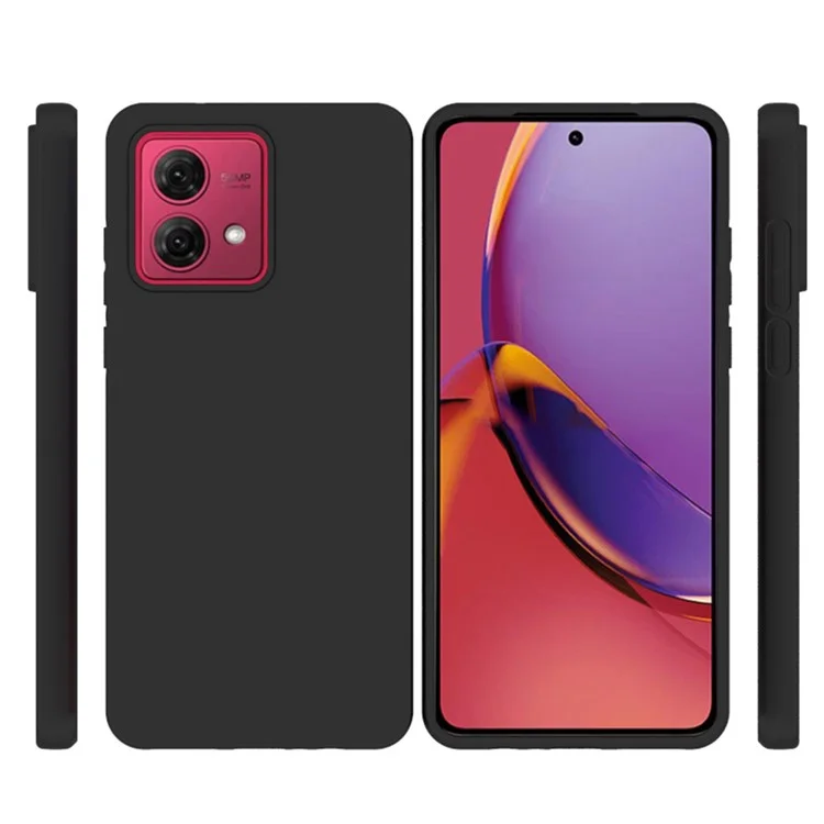 10Pcs  /  Pack for Motorola Moto G84 5G Phone Shell Dual-sided Matte Cover TPU Phone Case - Black