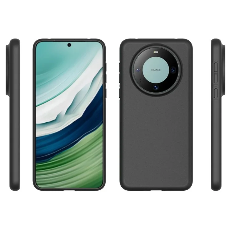 10 unidades / Paquete para Huawei Mate 60 Funda de teléfono antihuellas mate de TPU - Negro