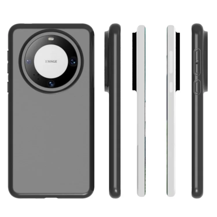 10шт / пачка для Huawei Mate 60 Pro Чехол из ТПУ с двусторонним матовым Anti-scratch Cover - Black