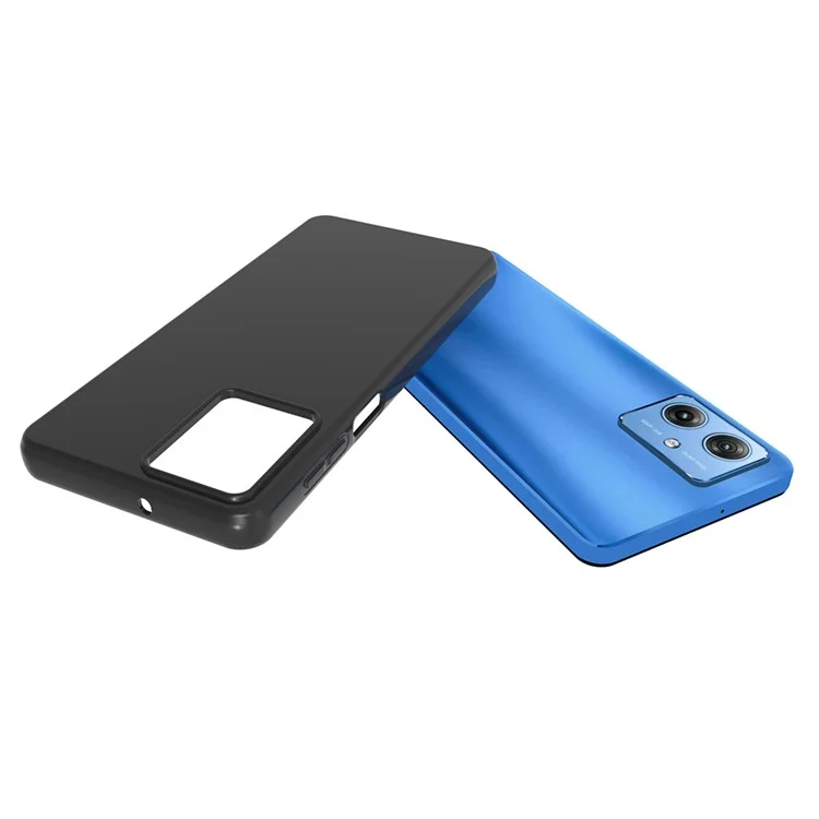 10 Stück / Packung Handyhülle für Motorola Moto G54 5G Case, matte Dual-sided TPU-Handyhülle - Schwarz