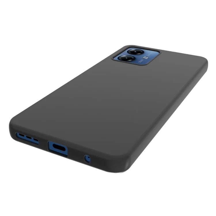 10 Stück / Pack für Motorola Moto G14 4G Doppelseitiger matter Cover TPU-Handyhülle - Schwarz